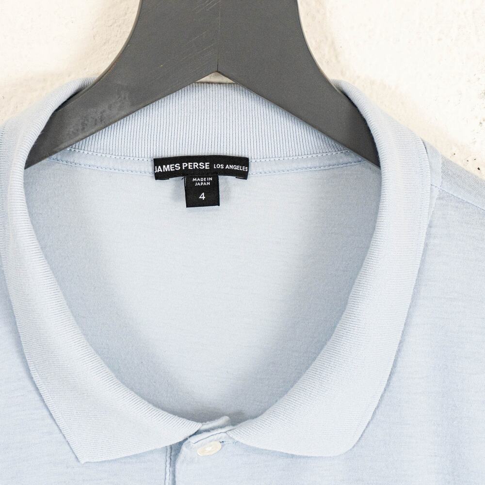 James Perse Los Angeles Luxe Jersey Long Sleeve Polo size 4 - Picture 4 of 8